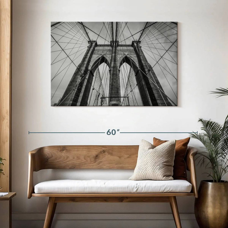 BW Brooklyn Bridge, New York, H 30 po x l 45 po