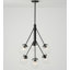 Luminaire suspendu lustre en verre 6 lumières