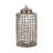 Decorative Metal Aluminum Jar with Lid - Glam Sculptural Accent Container Featuring Modern Openwork Design for Stylish Contemporary Statement Piece Displays-89110063-89110061