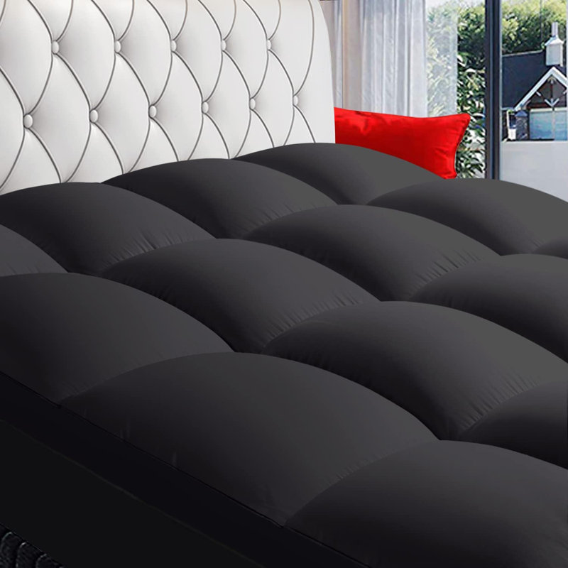 Surmatelas en polyester 3 po Jourdanton, Grand, Noir