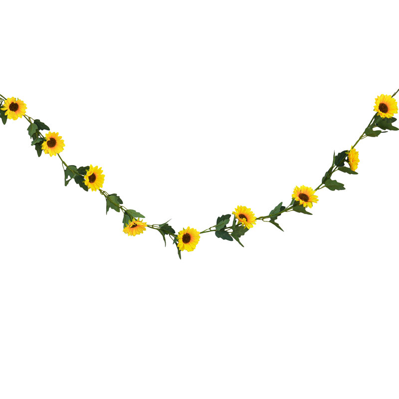 Guirlande de tournesols artificiels