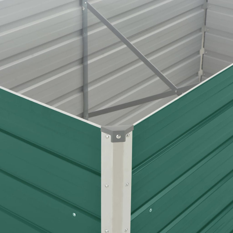 Arlington Metal Planter Box, 160cm H x 80cm W x 45cm D, Green