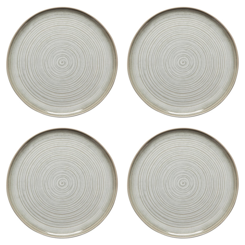 Ensemble de 4 assiettes à sauge Aquarius 10,5 po