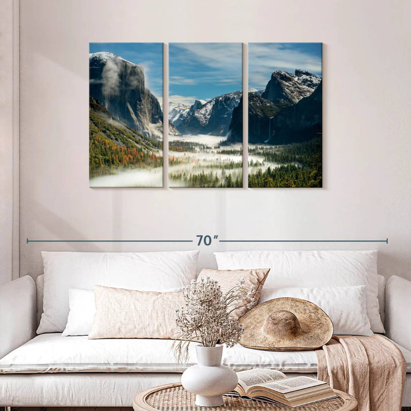Alvord Yosemite Fog Valley, H 28 po x l 45 po
