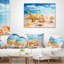 Coussin de mer étoile de mer et coquillages sur une plage-29602574-29602570