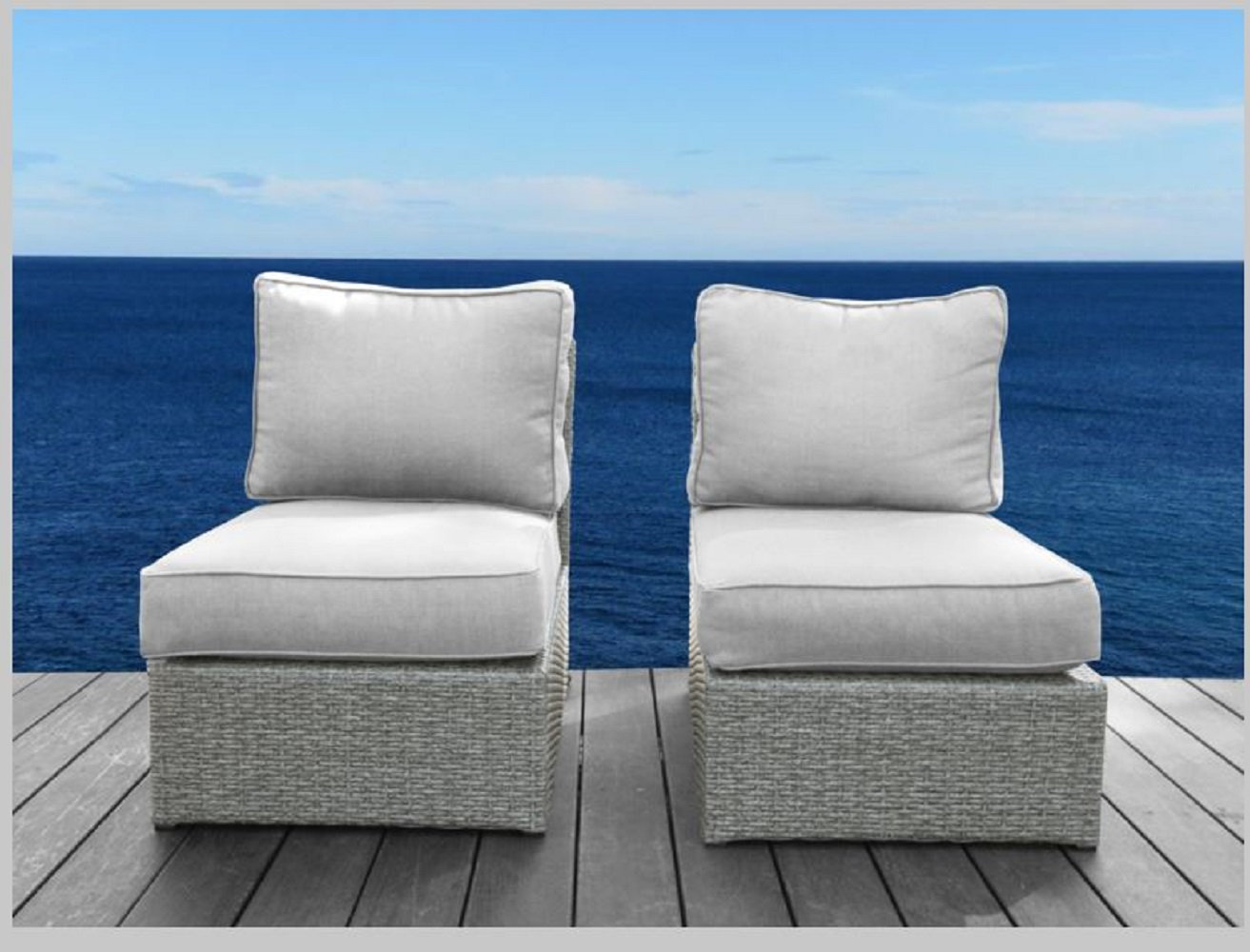 Franke 8-Person Patio Seating Group, Canvas Charcoal Sunbrella® Canvas, Gray