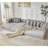 Convertible Floor Sleeper Sofa Bed With Pillows-2108894008