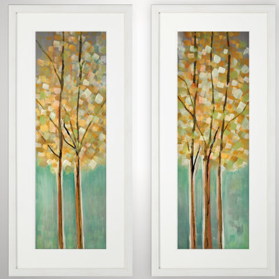 « shandelees », ensemble de 2 reproductions de peintures à l’acrylique encadrées