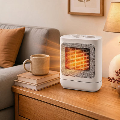 1500W PTC Ceramic Space Heater, with 750W/1500W Heat Settings