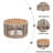 Outdoor Rattan Rope & Acacia Wood Coffee Table - Patio Balcony Furniture For Garden, Yard, Balcony - Weather Resistant-901823715