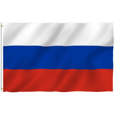 Drapeau de la maison russe en polyester 36 x 60 po
