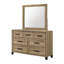 Ensemble de chambre à coucher à panneau classique avec finition brune-1043055256-1043055259