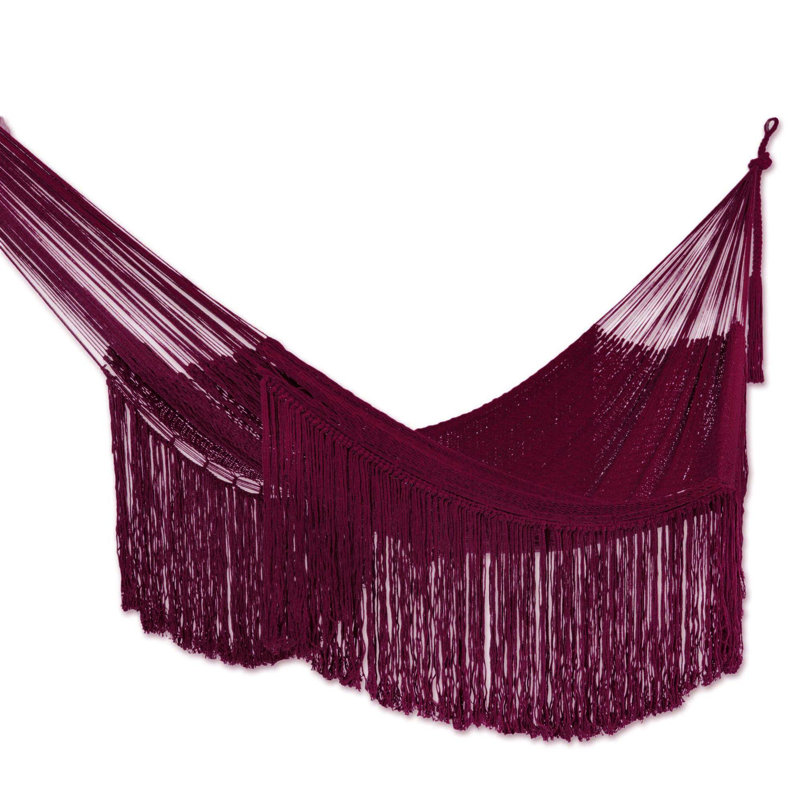 Hamac à barre d'écartement double, Vin, l 79 po x L 79 po
