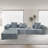 Convertible Modular Sectional Sofa Set Compression Sofa-998777894