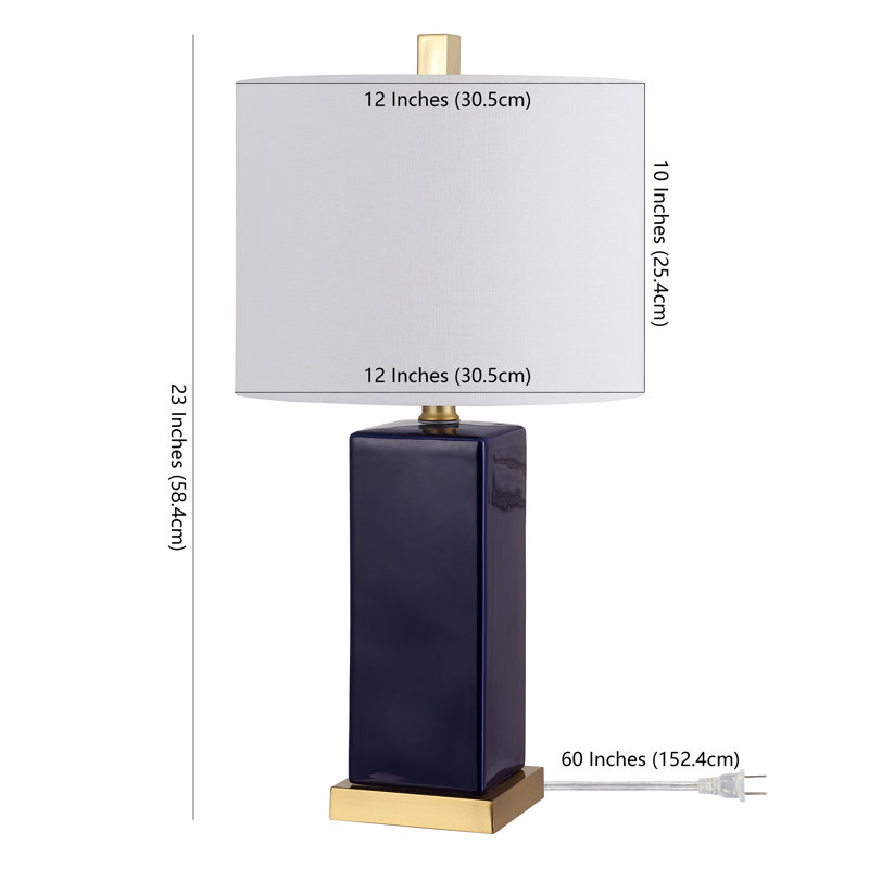 Lampe de table bleu marine 23 po Adline