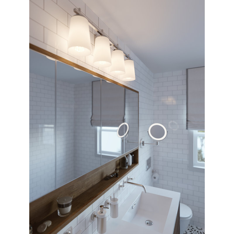 Janig 4 - Light Dimmable Vanity Light, Satin Nickel