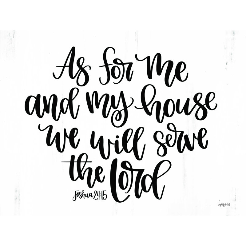 «As for Me and My House», reproduction sur toile tendue, H 12 po x l 16 po