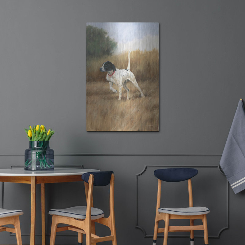 «Hunting Dog 2» par James Wiens, art mural en métal, H 36 po x l 24 po