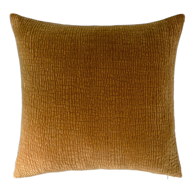 Ricci Pillow - Down Insert, Mustard