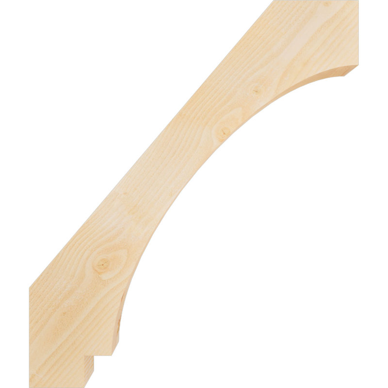Attelle impériale du genou, Sapin de Douglas, Brute, H 40 po x l 4 po x P 34 po