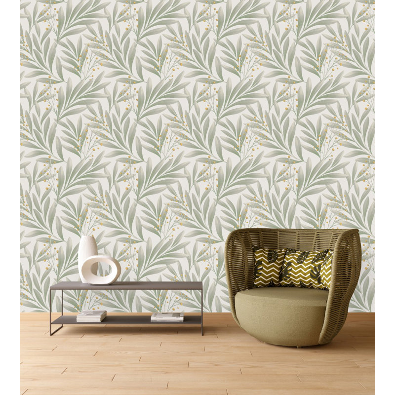 Peel & Stick Floral Tile, 2.08' W x 18.75' L