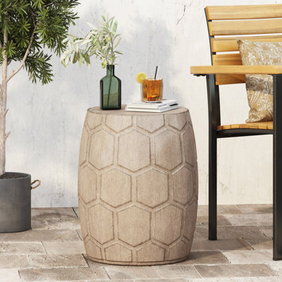 Table d'appoint d'extérieur en béton léger
