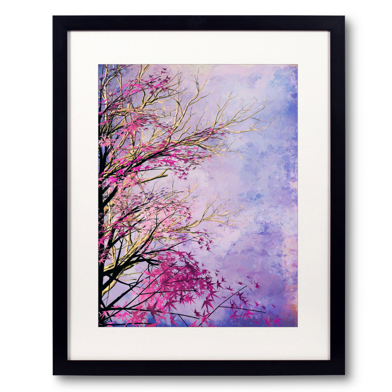 Autumnal Tree Print by Angel Estevez, Black Framed Paper, 30" H x 24" W