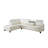 Aamanah 97"Faux Leather Sectional with Ottoman-87301209-87327953