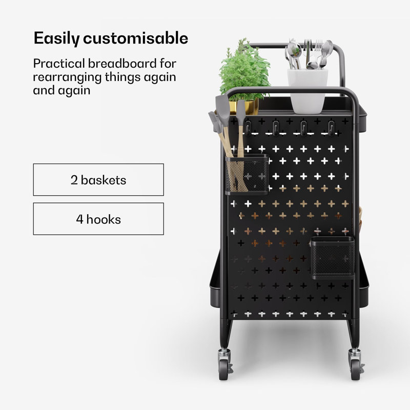 Wood Bar Cart