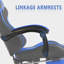 Fauteuil de jeu ergonomique pour adultes avec siège à haut dossier avec massage et appui-tête Soontrans-117546161