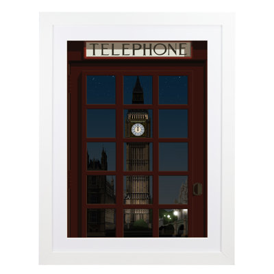 London Telephone Box 6 1 Piece Wall Art