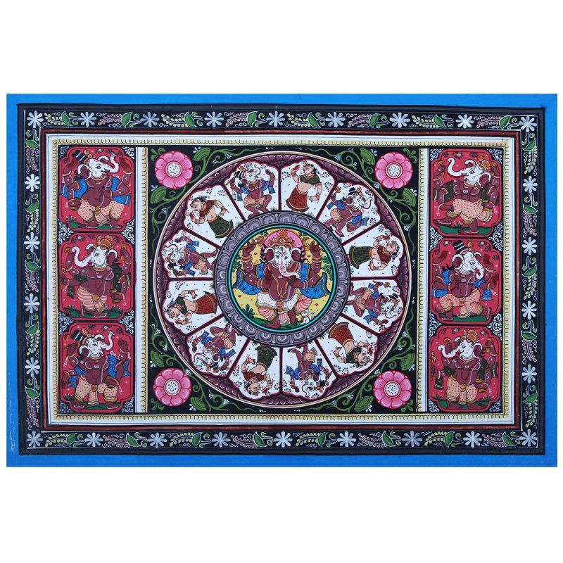 Lord Ganesha | Paata, peinture de l'Orissa
