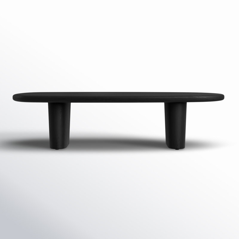 Elize Laurel Coffee Table, Black, Charcoal