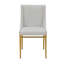 Chaise d'appoint en métal gris Yelissa