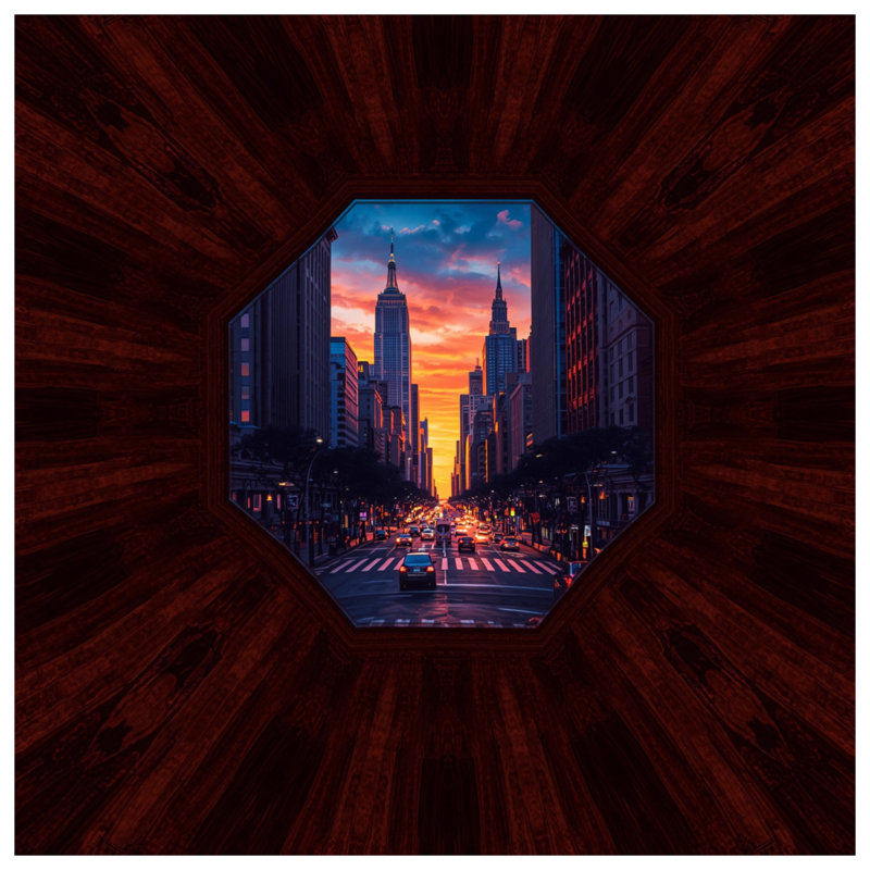 Housses de couette Cityscape Sunset View, Grand lit