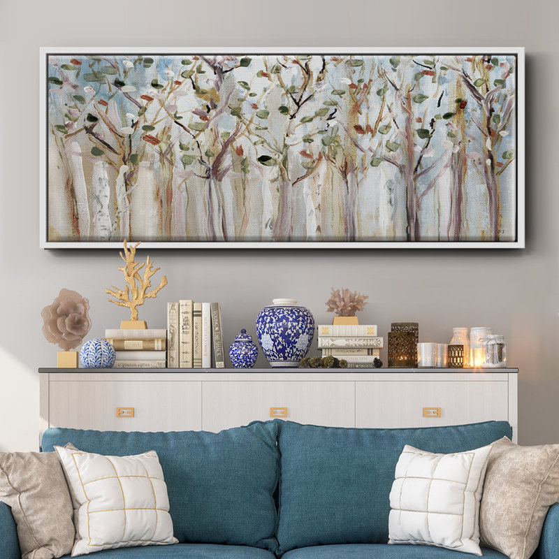 Printemps sur toile, reproduction d'art sur toile, Blanc, H 12 po x l 30 po x P 1,5 po