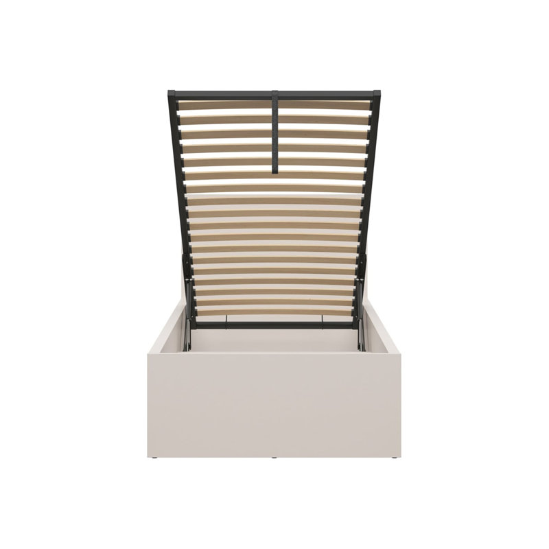 Pece European Single (90 x 200 cm) Ottoman Bed, Cashmere