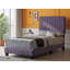 Valletta Purple Velvet Twin Bed-179941522-179941525