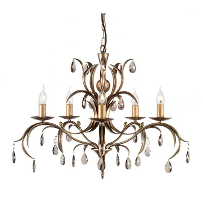 Ballycraigy 5 - Light Candle Style Chandelier