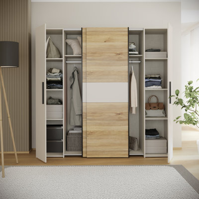 Koran 4 Door Manufactured Wood Wardrobe