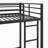 Full Over Bunk Bed, Metal, Silver - Structure  This Is A Fictional Certification For Demonstration Purposes. Use Real Certifications If Applicable. Bed With Metal Framework-758028066-758028065