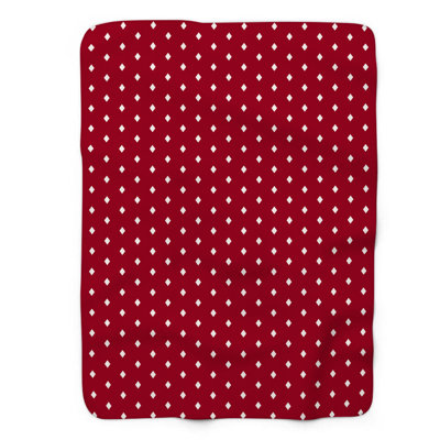Motif à pois - couverture en sherpa de qualité supérieure 1 pièce