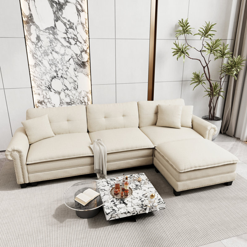 Sectional, Beige