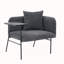Fauteuil de détente Lounge avec petite table et coussin de dossier-1957562610