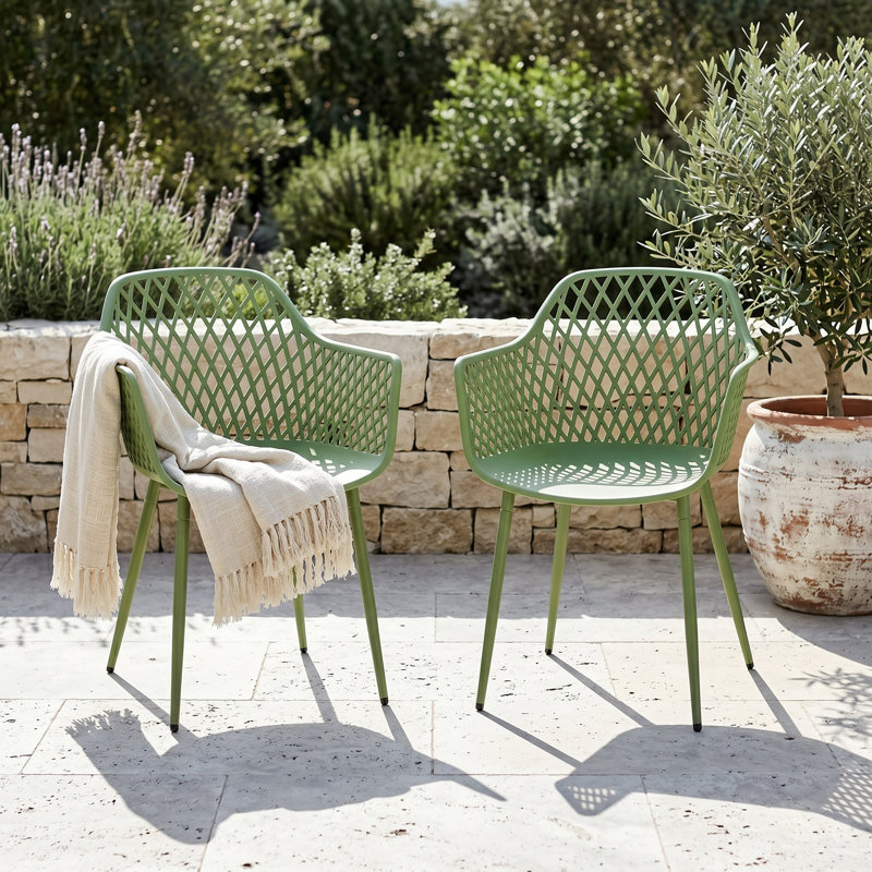 Rimini Patio Dining Armchair, Green