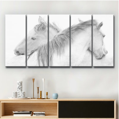 " Horses " 5 - Pieces