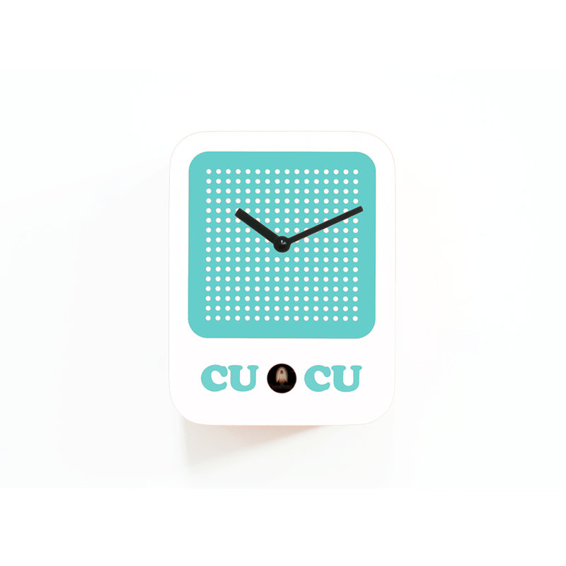 Banda Wood Wall Clock, White