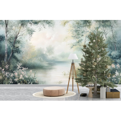 Papier peint Tranquil River - Floral Nature