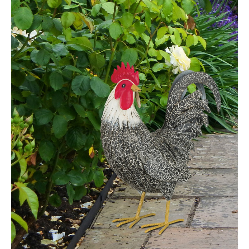 Animals Weather Resistant Metal Garden Statue, 14" H x 11.5" W x 5" D