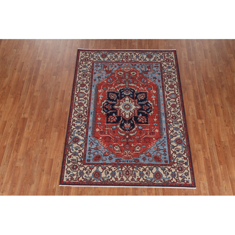 Geometric   Oriental Area Rug 5x7